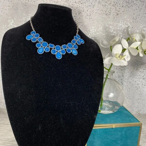 🆕Color Brand Blue Crystal & Bead Fashion Necklace